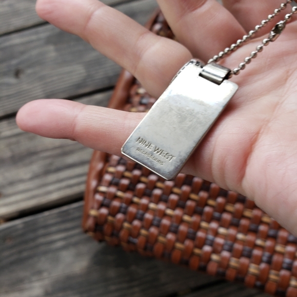 Nine West Accessories tote purse faux leather woven - Picture 9 of 9